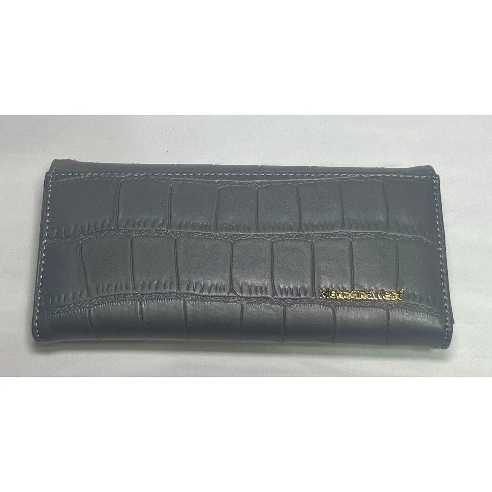 Montana‎ West Gray Western Crossbody Wallet